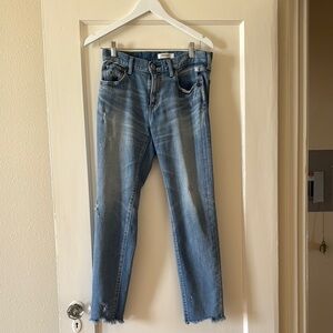 Stylish Blue Distressed Jeans